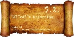 Török Krisztina névjegykártya
