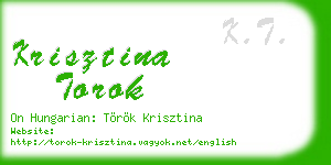 krisztina torok business card