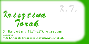 krisztina torok business card